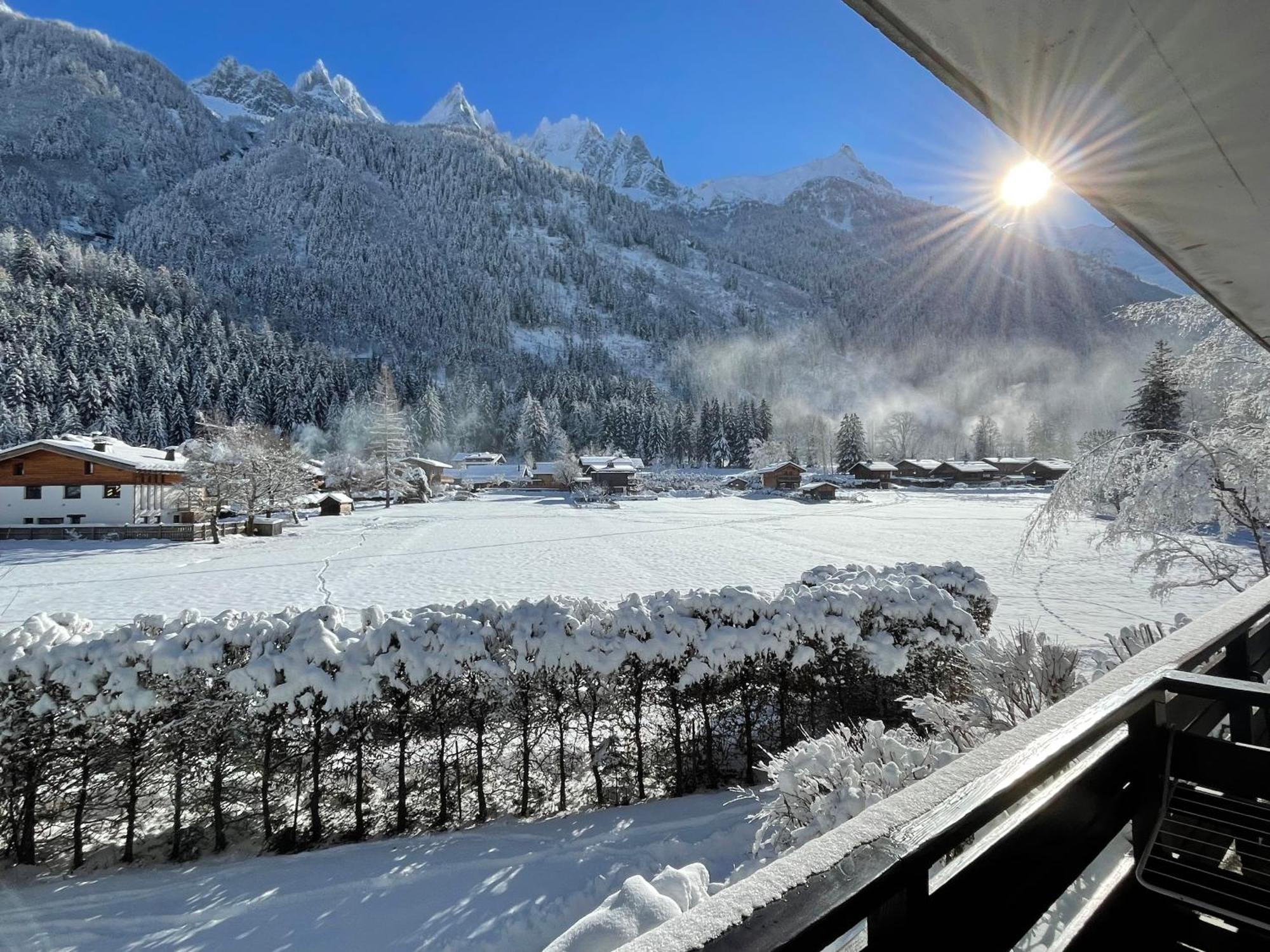Residence Bois Du Bouchet, Appartement Vue Montagne, Calme, Parking Gratuit, Proche Centre Chamonix Exterior foto