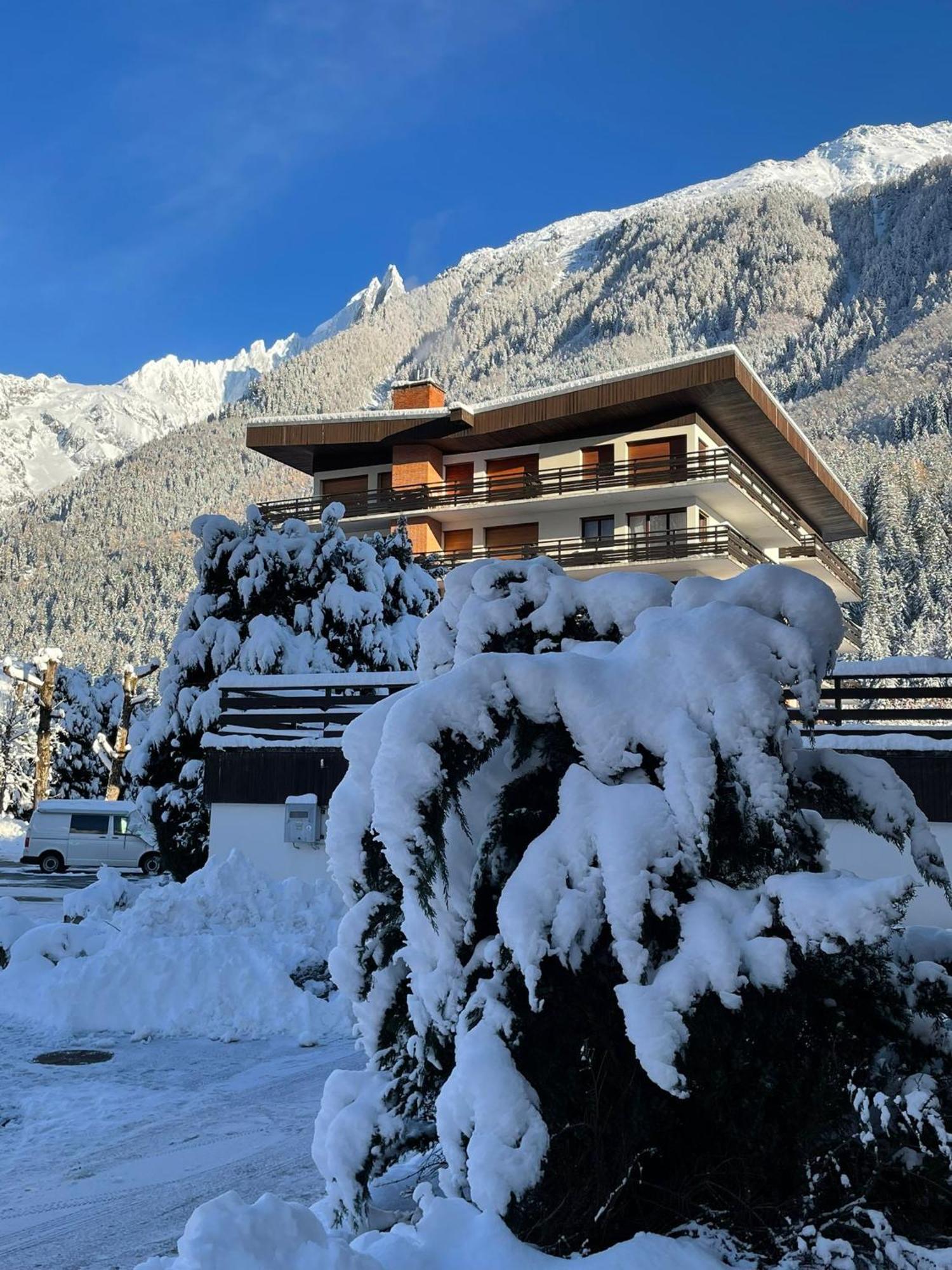 Residence Bois Du Bouchet, Appartement Vue Montagne, Calme, Parking Gratuit, Proche Centre Chamonix Exterior foto